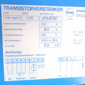 Stöber Transistorverstärker TVS 1Q/5-8 GEB