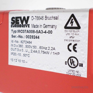 SEW EURODRIVE Movitrac MC07A008-5A3-4-00 GEB