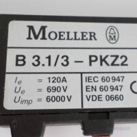 Klöckner Moeller Drehstromschienenblock B3.1/3-PKZ2 NOV