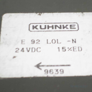Kuhnke Drehmagnet E92 L0L-N 24VDC NOV