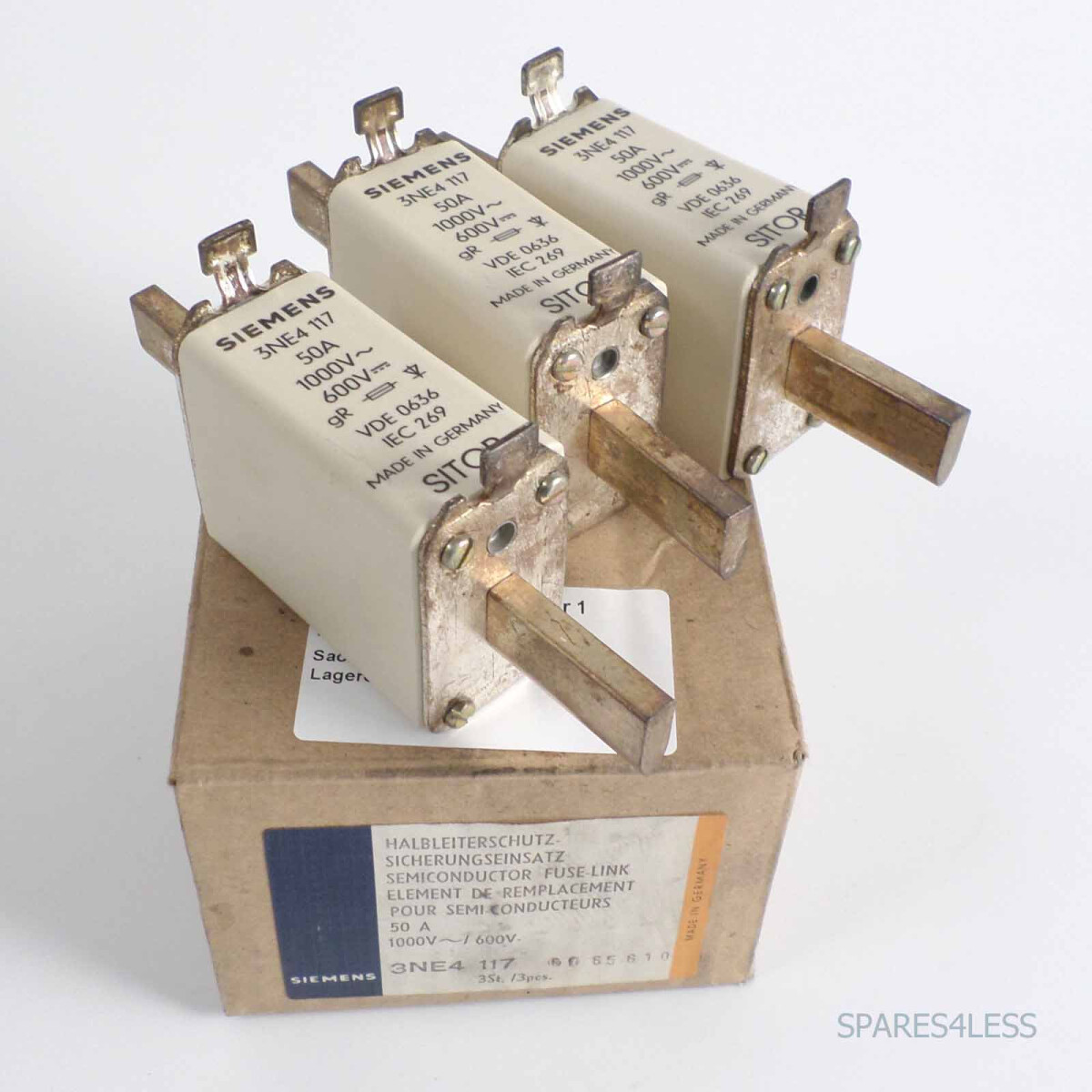 Siemens HLS-Sicherungseinsatz 3NE4117 (3Stk.) OVP