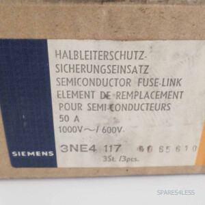 Siemens HLS-Sicherungseinsatz 3NE4117 (3Stk.) OVP