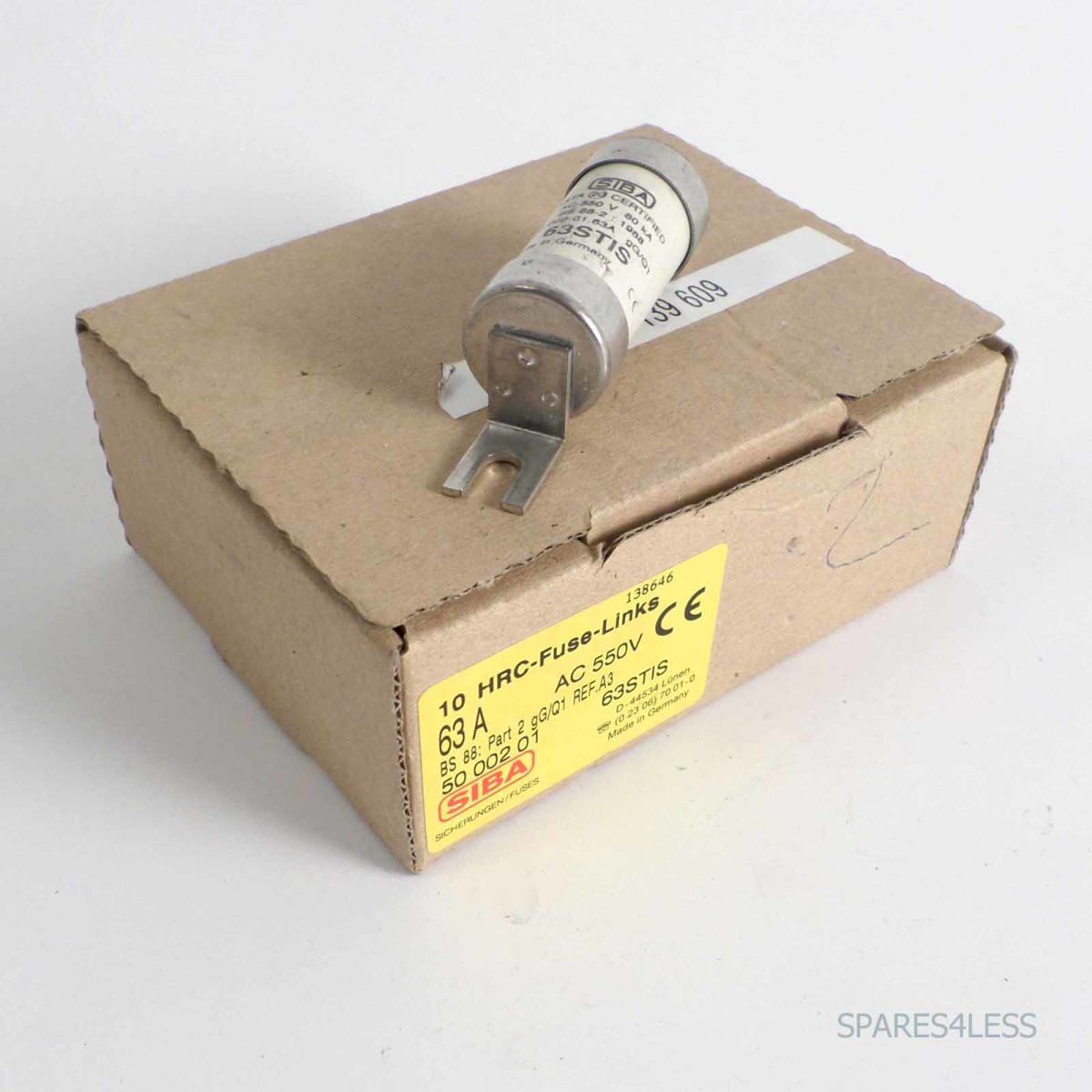 SIBA Sicherungseinsatz/ Fuse-link 63STIS 5000201 63A (6Stk.)