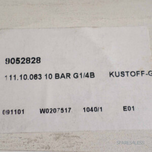 WIKA Manometer 111.10.063 10BAR G1/4B 9052828 OVP