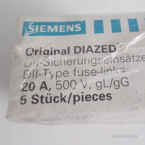 Siemens 5 Stk. Diazed DII Sicherungseinsätze 5SB271 OVP