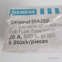 Siemens 5 Stk. Diazed DII Sicherungseinsätze 5SB271 OVP
