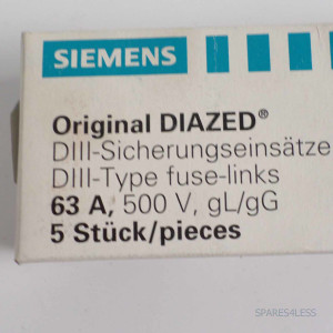 Siemens Diazed Sicherungseinsätze 5SB431 (5Stk.) OVP