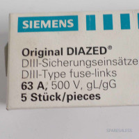 Siemens Diazed Sicherungseinsätze 5SB431 (5Stk.) OVP