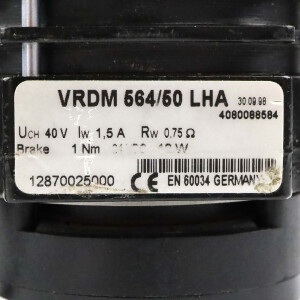 Berger Lahr 5-Phasen-Schrittmotor Positec VRDM 564/50 LHA + Bremse GEB