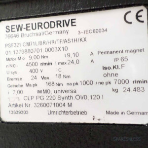 SEW Servomotor PSF321 CM71L/BR/HR/TF/AS1H/KX GEB