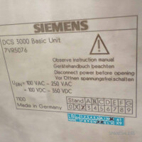 Siemens DCS3000 Basic Unit 7VR5076 OVP