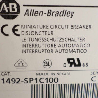 Allen Bradley Leistungsschalter 1492-SP1C100 Ser.C (2Stk.) OVP
