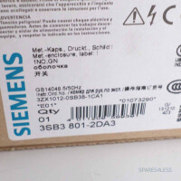 Siemens Drucktaster-Gehäuse 3SB3801-2DA3 OVP