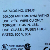 GOULD Lastrennschalter Ultrasafe US6J3I 600V/60A GEB
