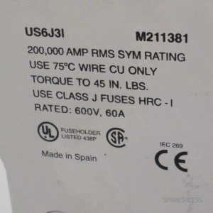 Ferraz-Shawmut Lastrennschalter Ultrasafe US6J3I M211381 600V/60A GEB