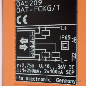 ifm efector Reflexlichttaster OA5209 OAT-FCKG/T GEB