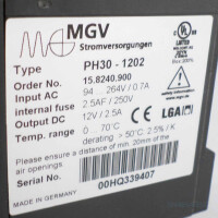 MGV Stromversorgung PH30-1202 15.8240.900 GEB