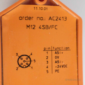 ifm AS-Interface CompactLine M12 4SB/FC AC2413 OVP/GEB