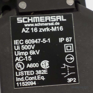 SCHMERSAL Sicherheitsschalter AZ 16 zvrk-M16 1152094 GEB