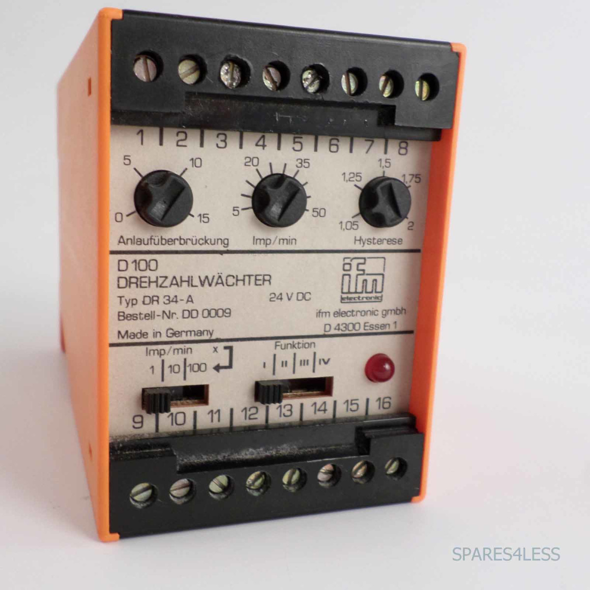 ifm Drehzahlwächter D100 DR34-A Best.Nr. DD 0009 #K2 GE