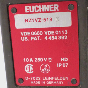 Euchner Sicherheitsschalter NZ1VZ-518B GEB