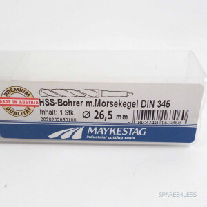 MAYKESTAG HSS-Bohrer m. Morsekegel DIN 345 26,5mm 0020202650100 OVP