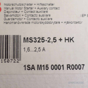 ABB Motorschutzschalter MS325-2,5 + HK 1SAM150001R0007 OVP