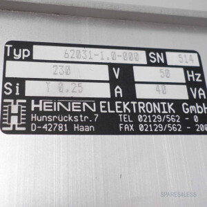 Heinen Stromversorgung 62031-1.0-000 NOV