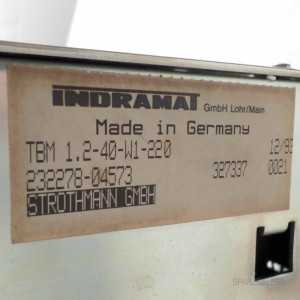 INDRAMAT AC Servo Bleeder TBM 1.2-40-W1-220 GEB
