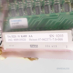 Heinen Microproz. Steuerung TA 3221/0 K489 AA 4009.05020 SIE