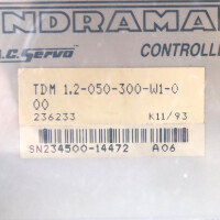 INDRAMAT AC Servo Controller TDM 1.2-050-300-W1-000 GEB