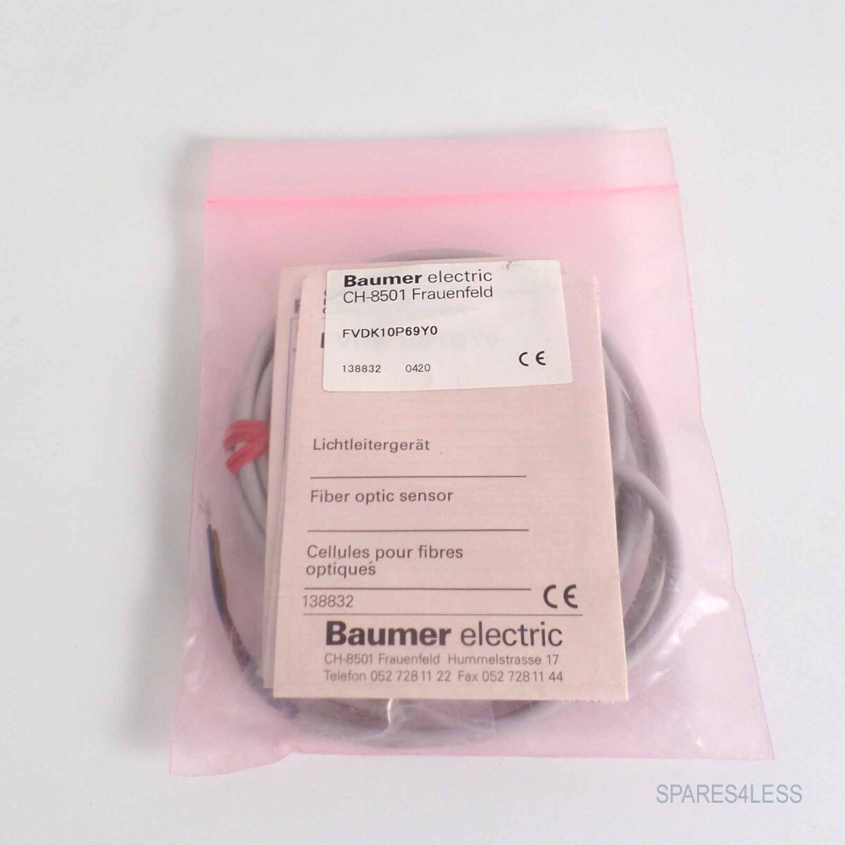 Baumer electric Lichtleitgerät FVDK 10P69Y0 138832 OVP