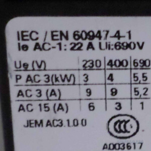 Siemens Schütz 3RT1516-2BB40 GEB