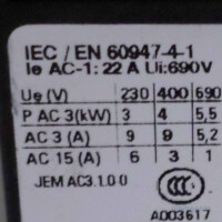 Siemens Schütz 3RT1516-2BB40 GEB
