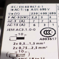 Siemens Schütz 24V/400V/3kW 3RT1015-1HB42 GEB