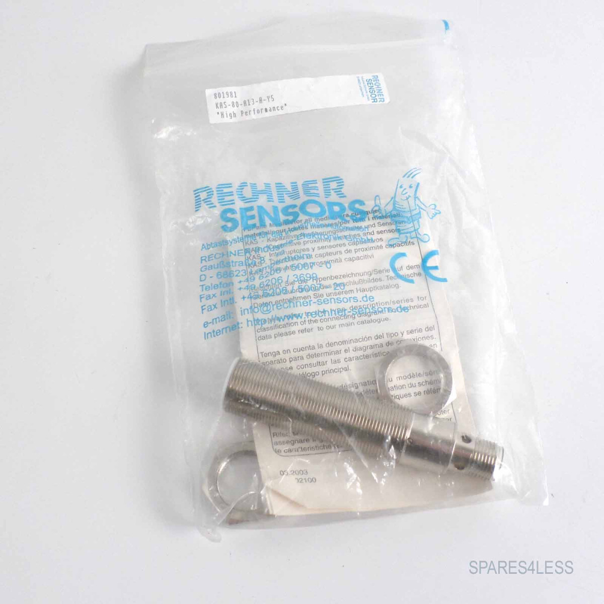 Rechner Kapazitiver Sensor KAS-80-A13-A-Y5 801981 OVP