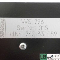 Siemens GEBER-ANPASSMODUL WS796 Id.Nr. 76233059 GEB