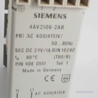 Siemens GLEICHRICHTERGERAET 4AV2106-2AB GEB