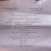 Jola Niveauregler RSA2EL mit 97mm Kugelschwimmer GEB