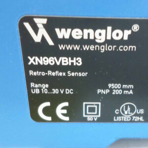 wenglor Spiegelreflexschranke Retro-Reflex Sensor XN96VBH3 OVP