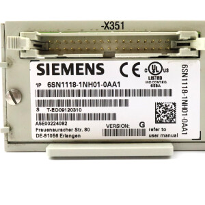 Simodrive 611 Regelungseinschub 6SN1118-1NH01-0AA1 Version: G GEB