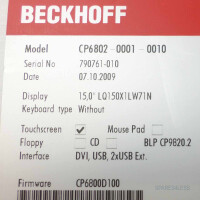 Beckhoff Touchscreen CP6802-0001-0010 15" LQ150X1LW71N GEB