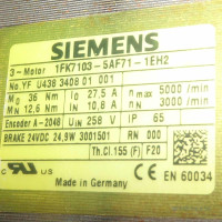 Siemens Servomotor Motor 1FK7103-5AF71-1EH2 GEB