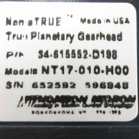 Thomson Micron Planetengetriebe NemaTRUE 34-615552-D198 NT17-010-H00 NOV