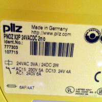Pilz Not-Aus Schaltgerät PNOZ X2P 24VACDC 2n/o 777303 GEB