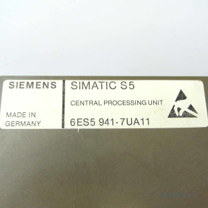 Simatic S5 CPU941 6ES5 941-7UA11 GEB