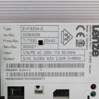 Lenze Frequenzumrichter ID 00384006 EVF8204-E 2,2kW GEB