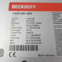 Beckhoff Panel PC CP6709-0001-0020 GEB #K4