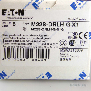 Eaton Leuchtdrucktasten grün M22S-DRLH-G-X1 216809 (5Stk.) OVP