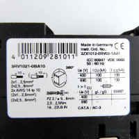 Siemens Leistungsschalter 3RV1021-0BA10 GEB